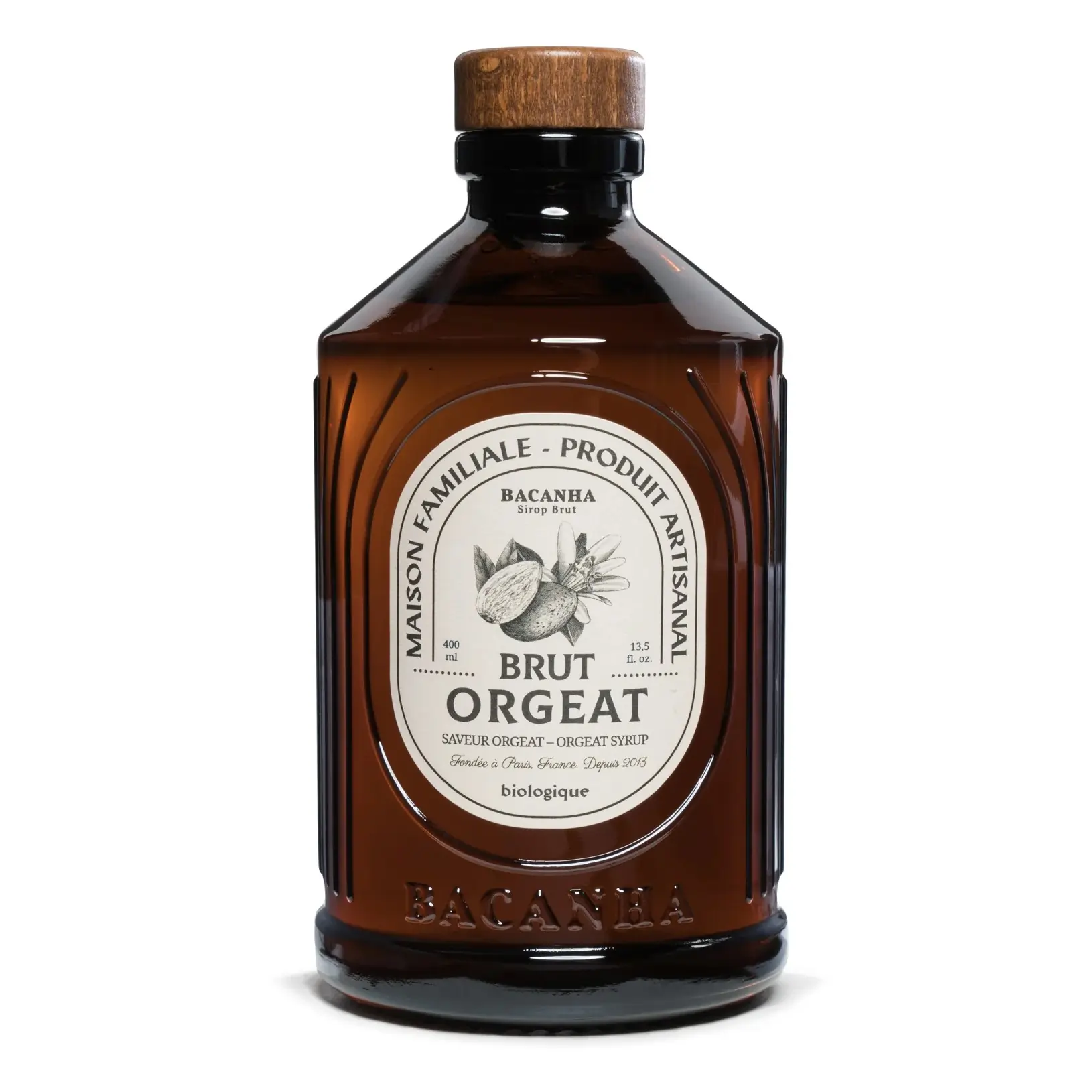 Syrop Bacanha o smaku Orgeat (migdał i kwiat pomarańczy) [ORGANIC]