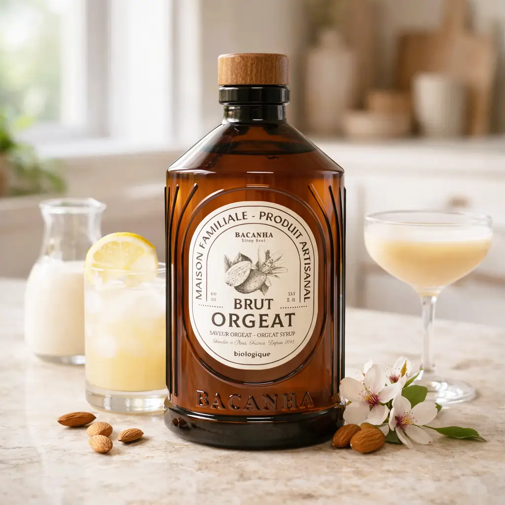 Syrop Bacanha o smaku Orgeat (migdał i kwiat pomarańczy) [ORGANIC] - Image 5