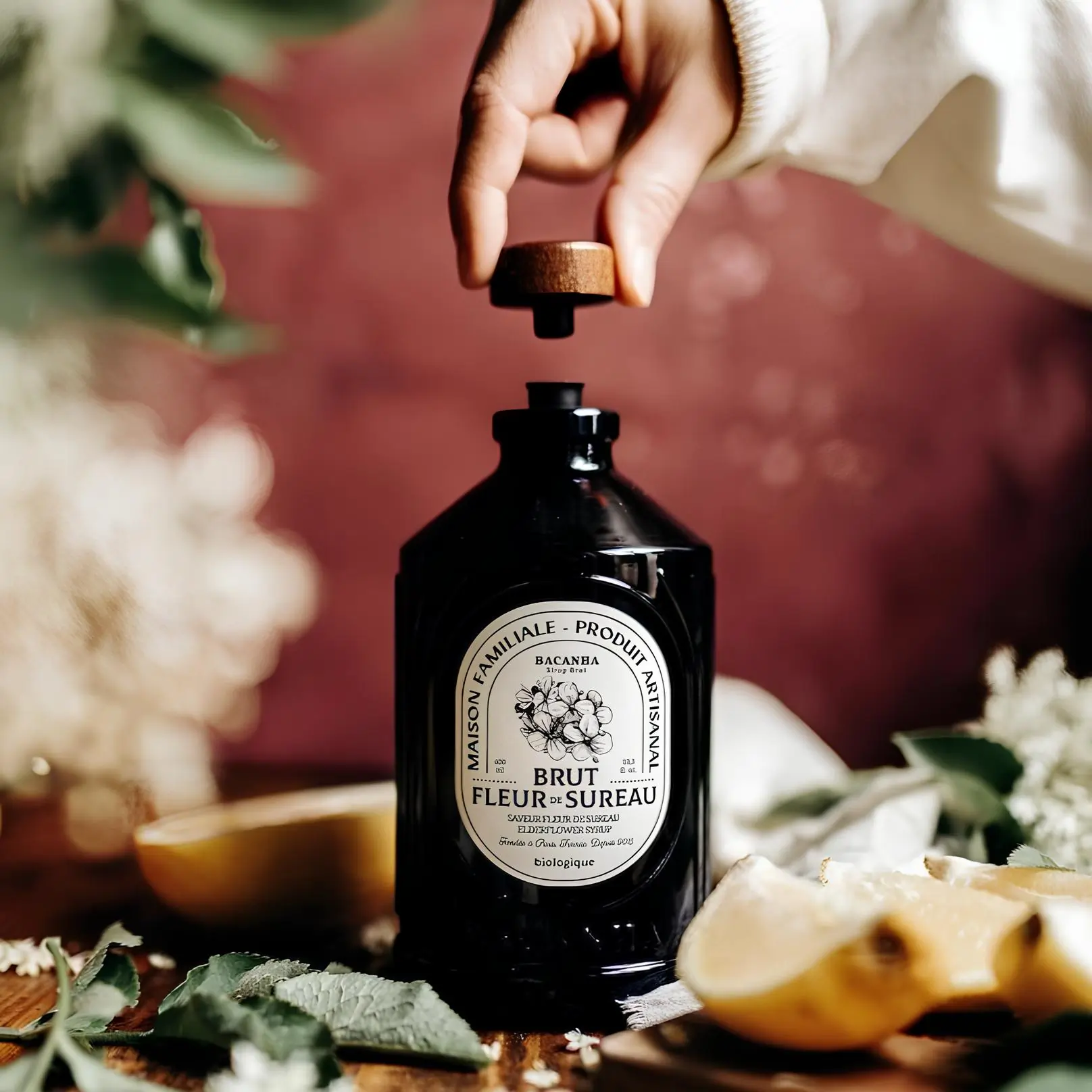 Syrop Bacanha o smaku kwiatu czarnego bzu [ORGANIC] - Image 3