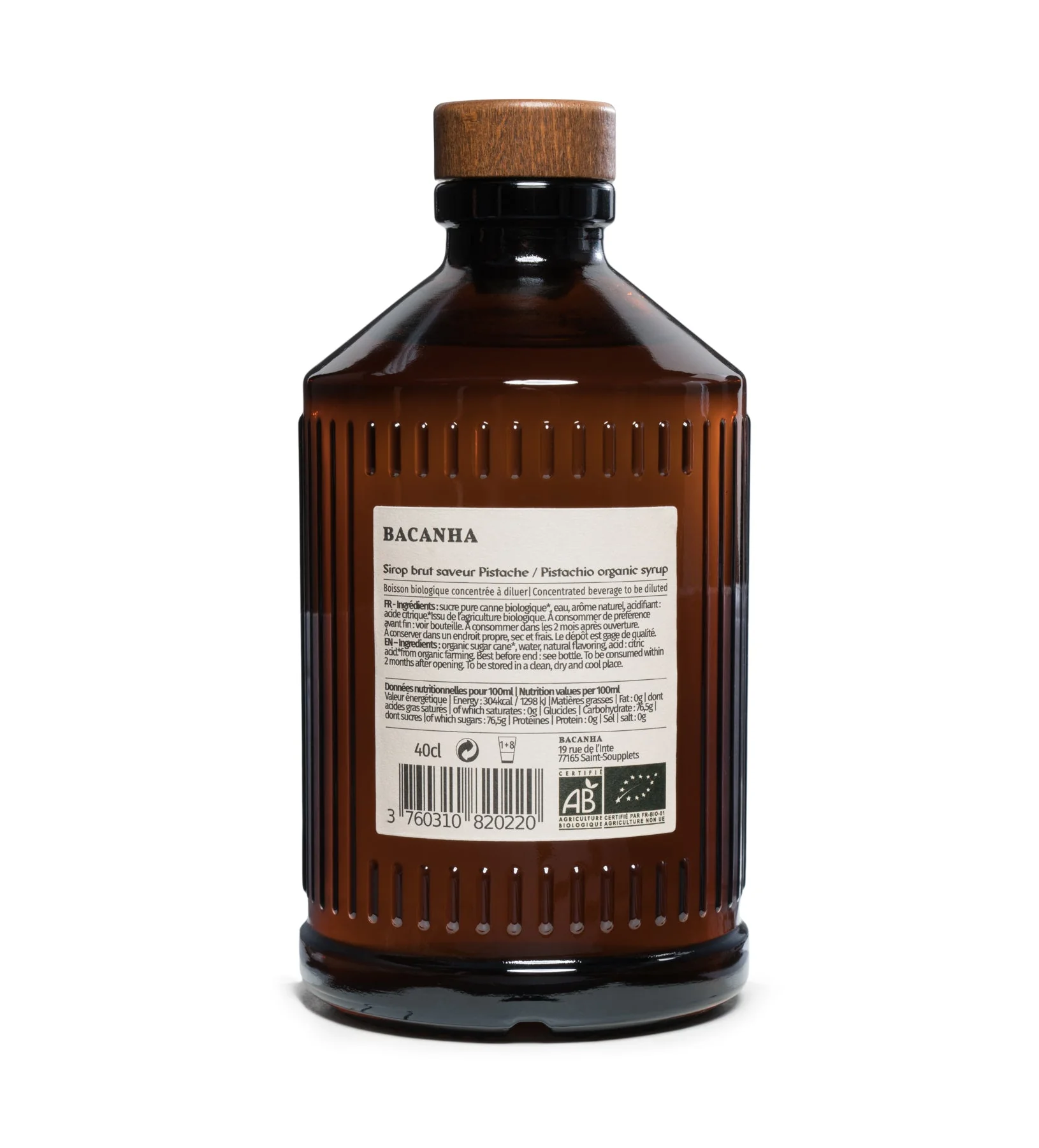 Syrop Bacanha o smaku pistacjowym [ORGANIC] - Image 2