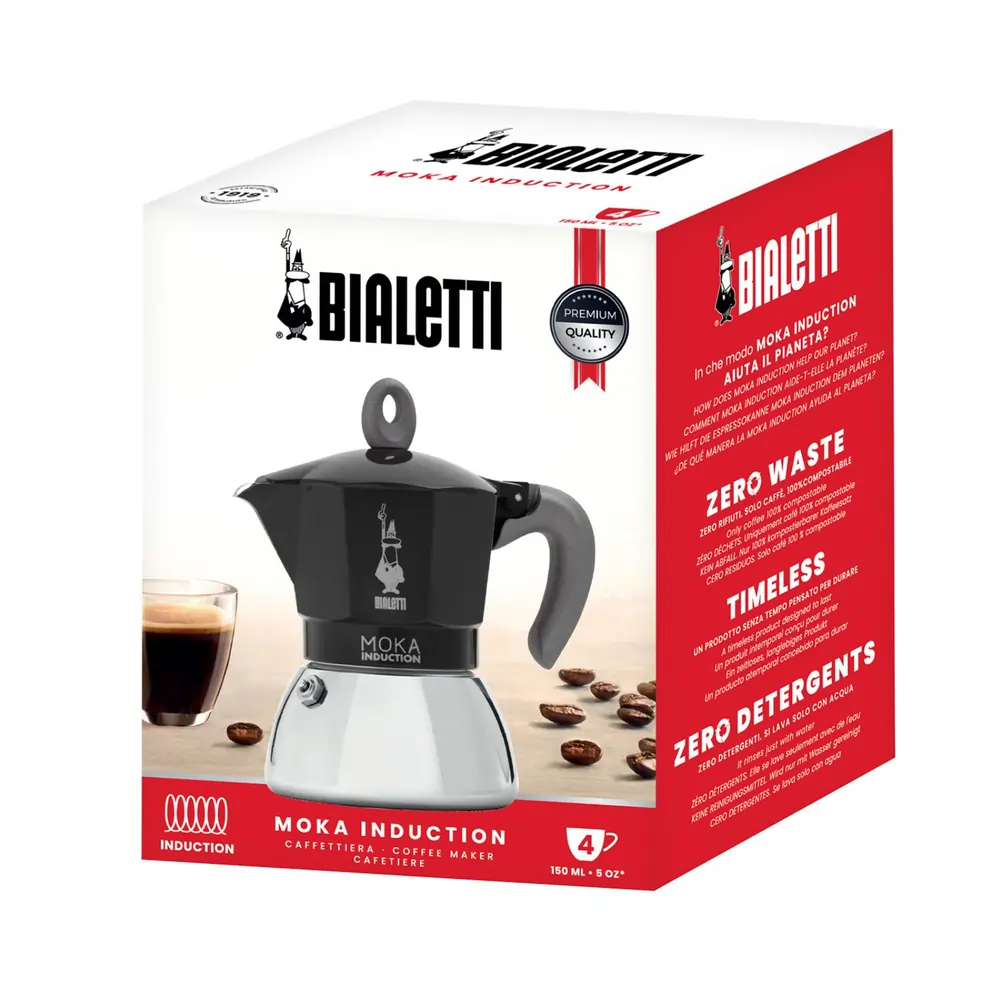 Kawiarka Bialetti New Moka Induction 4tz Czarna - Image 5