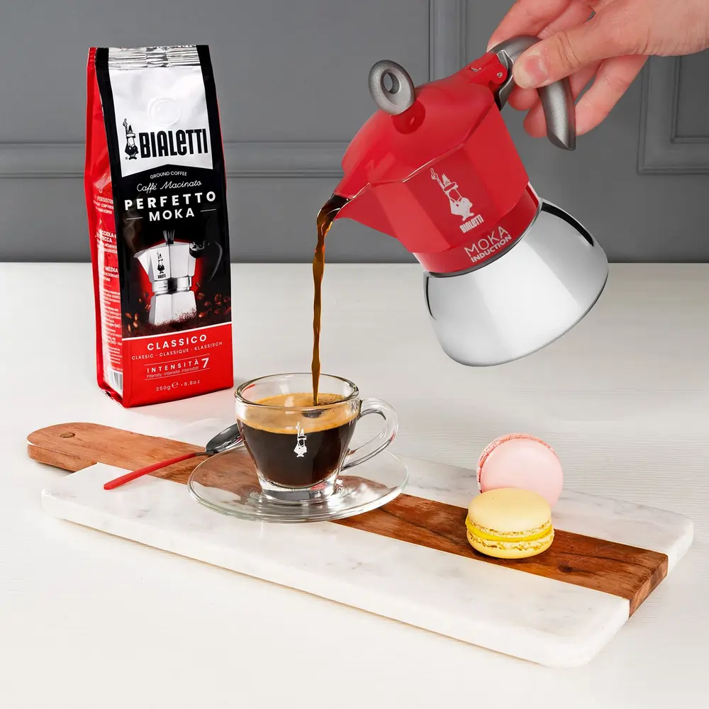 Kawiarka Bialetti New Moka Induction 4tz Czerwona - Image 4
