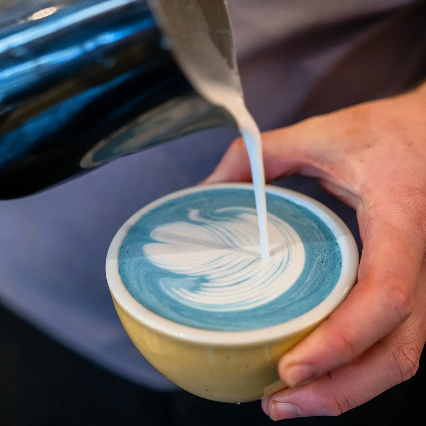 Niebieskie Latte Barista ze spiruliną i kokosem w proszku 100 g - Image 3