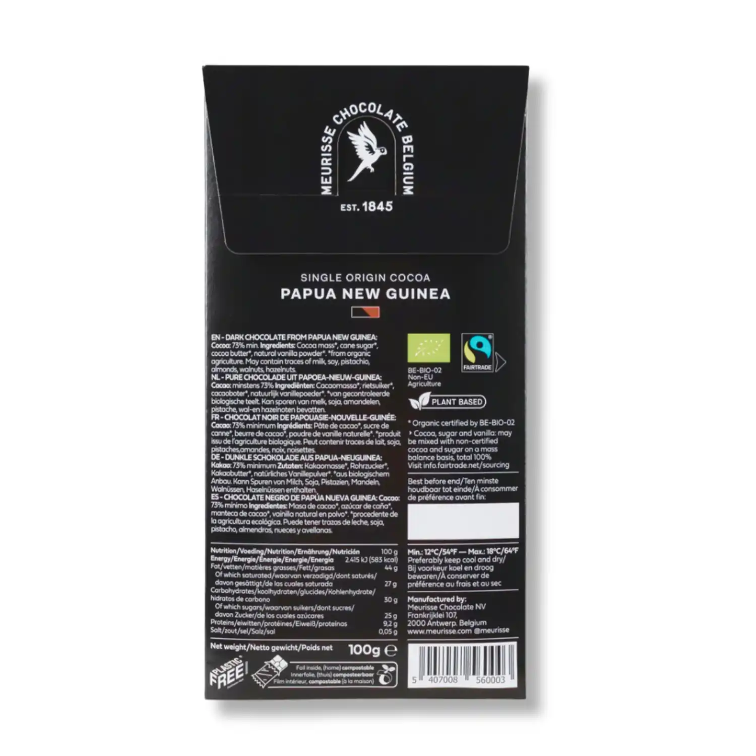 Gorzka czekolada Meurisse z Papui-Nowej Gwinei 100g - Image 3
