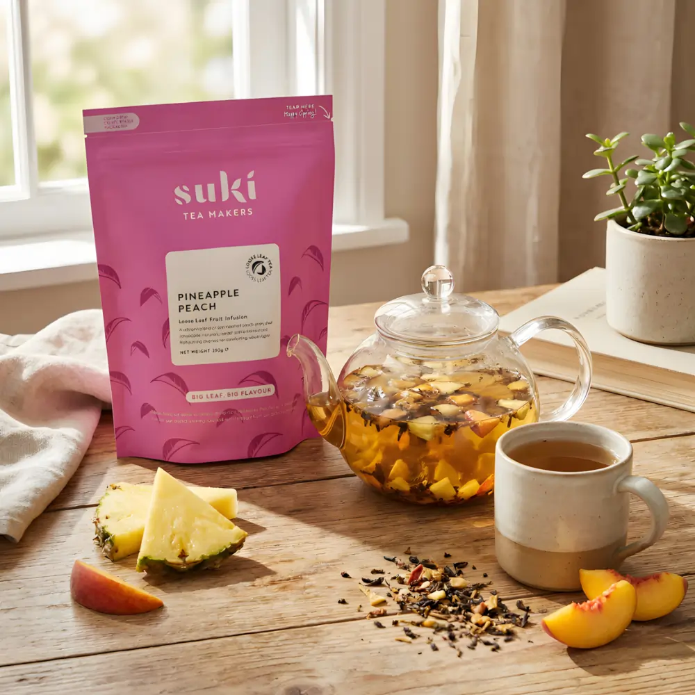 Herbata Owocowa Pineapple Peach 250g Suki Tea - Image 3