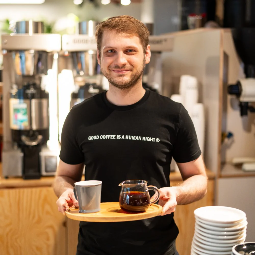 T-shirt JAVA GOOD COFFEE IS A HUMAN RIGHT unisex - Image 5