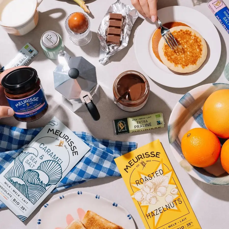 Mleczna Czekolada Meurisse z prażonymi orzechami laskowymi 100g - Image 8