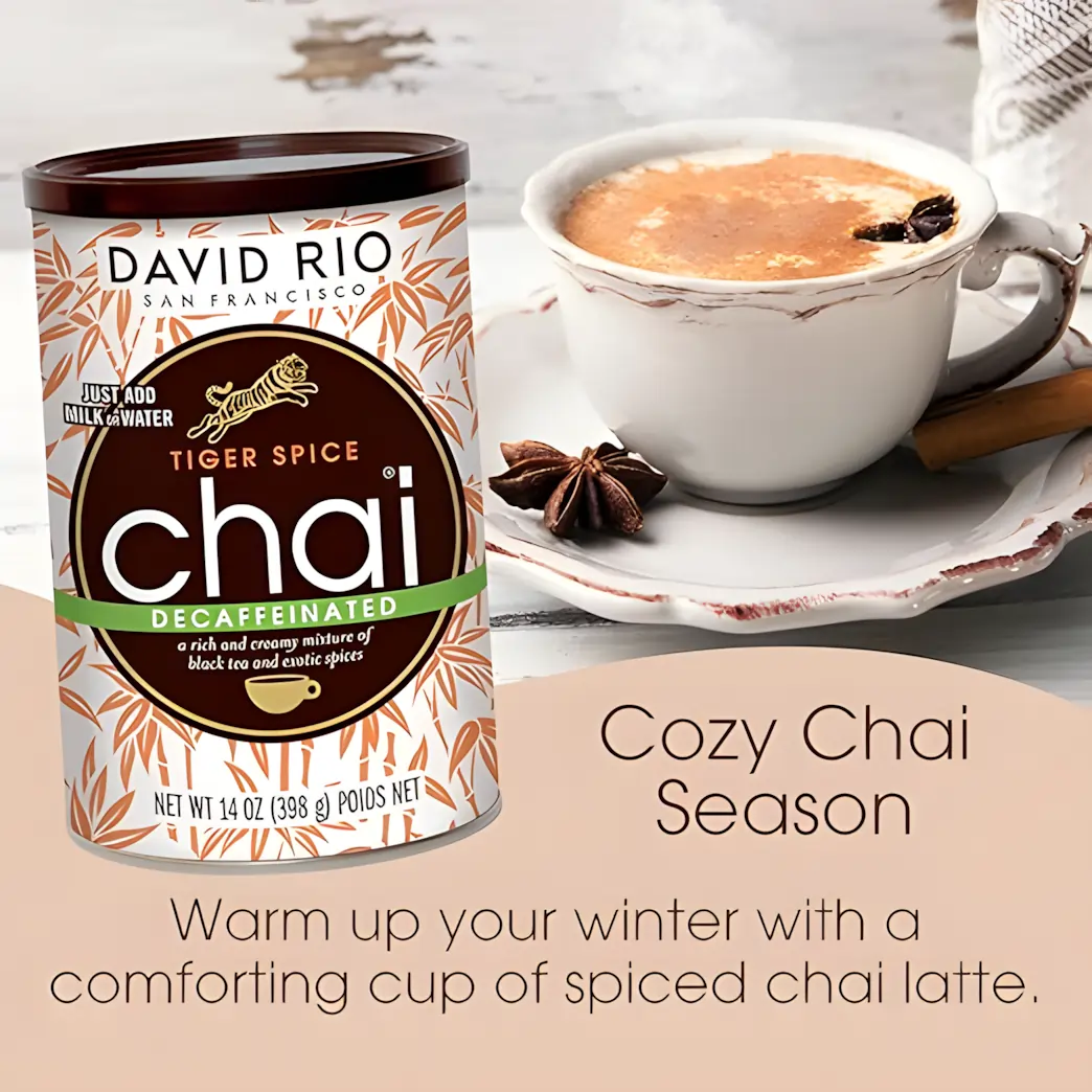 Przyprawa Chai Tiger Spice Decaf David Rio 398 g - Image 6