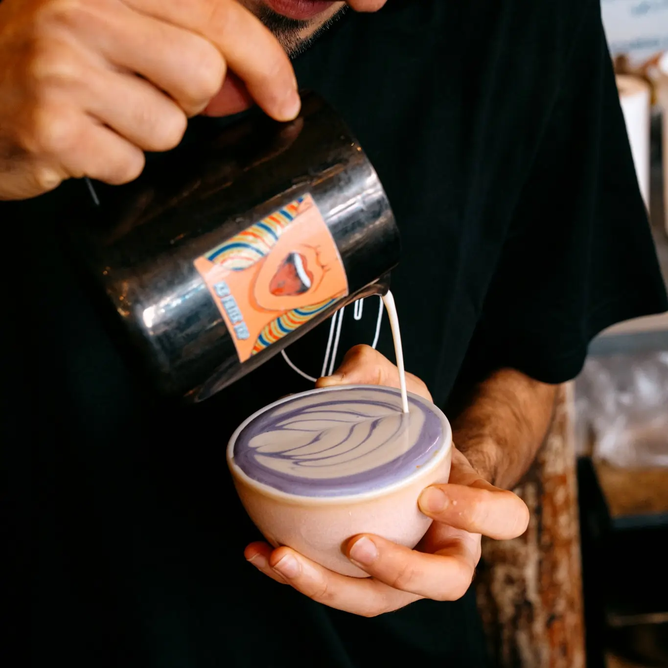 Fioletowe Latte Barista z ube i wanilią bourbon w proszku 100 g - Image 4