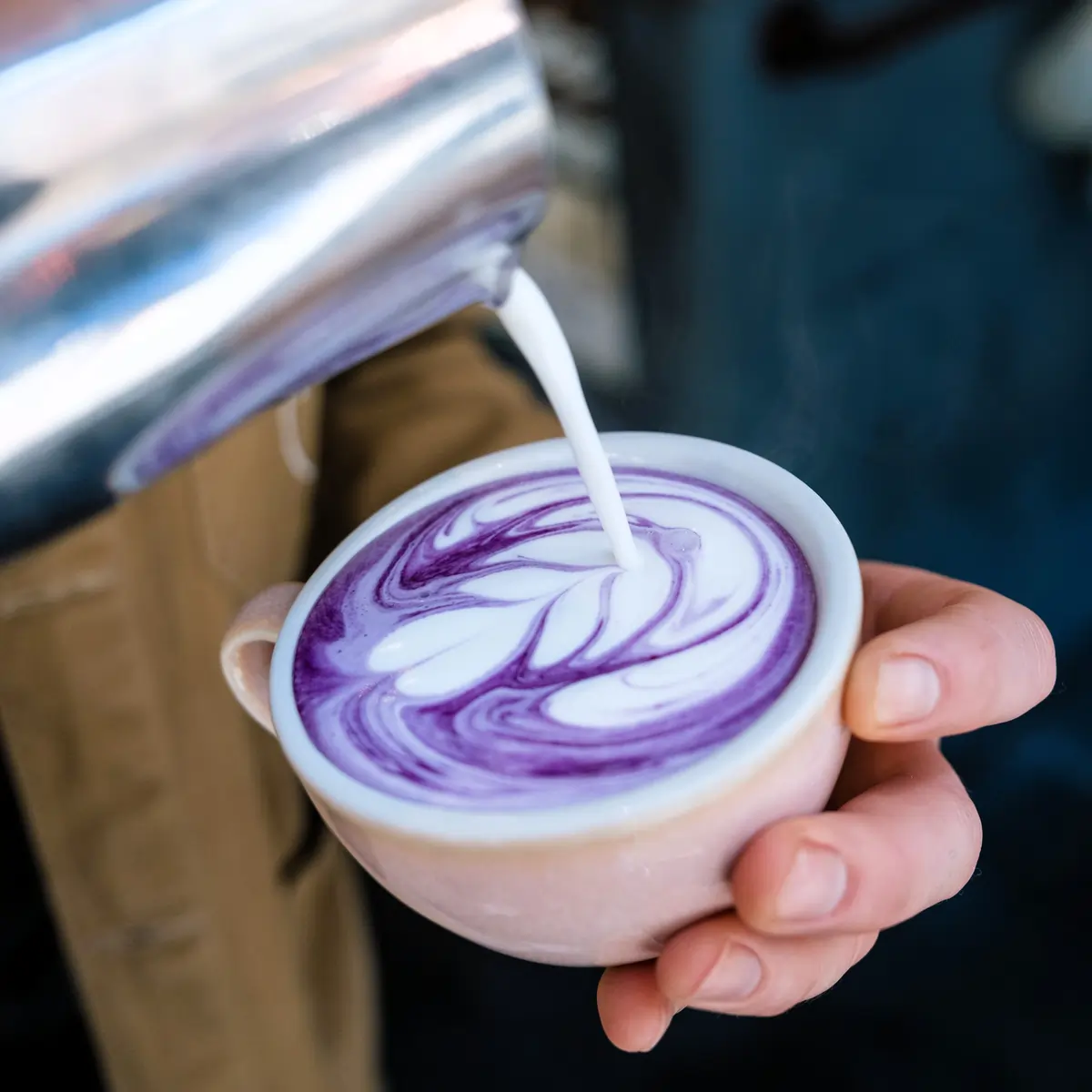 Fioletowe Latte Barista z ube i wanilią bourbon w proszku 100 g - Image 6