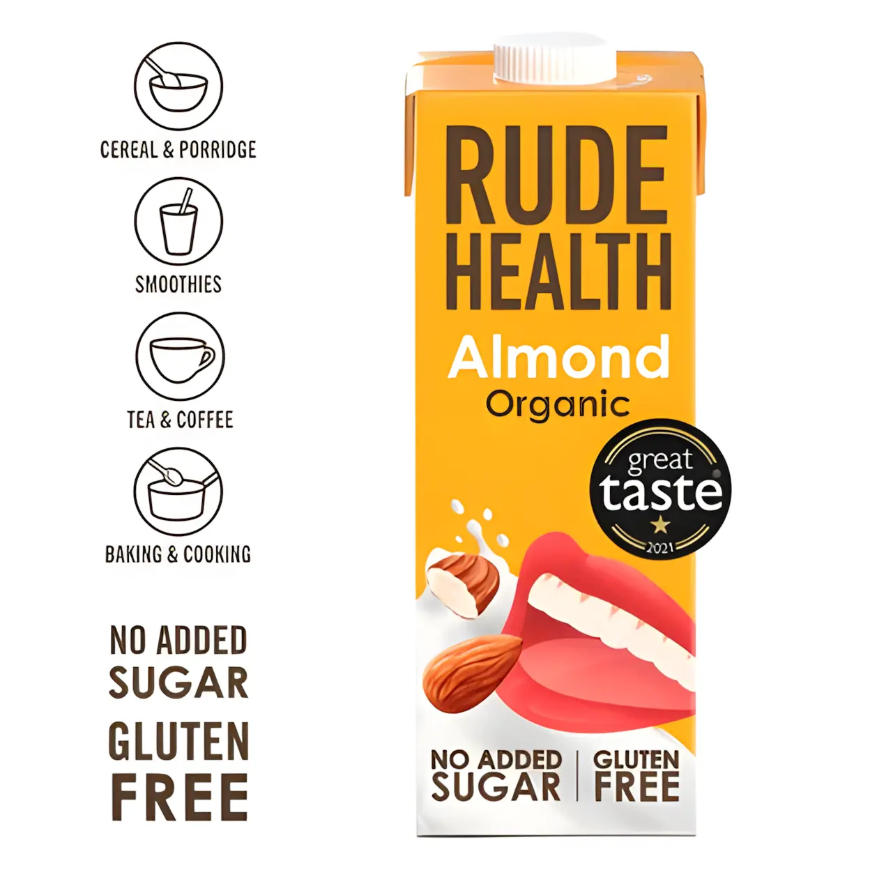 Rude Health Napój Roślinny Migdałowy Organic 6 x 1L - Image 3