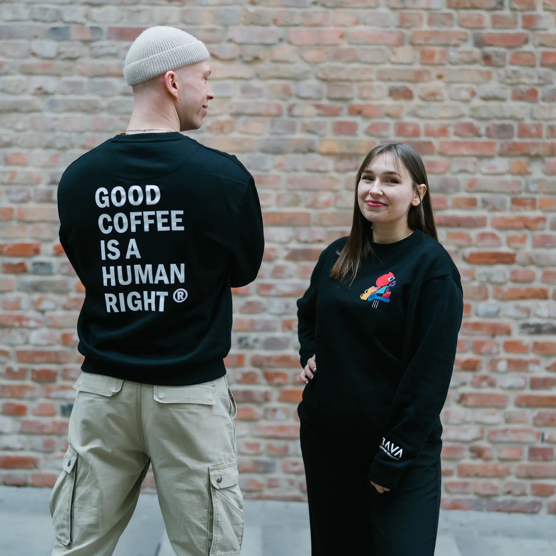 Sweatshirt JAVA Coffee Bluza bez kaptura - Image 4