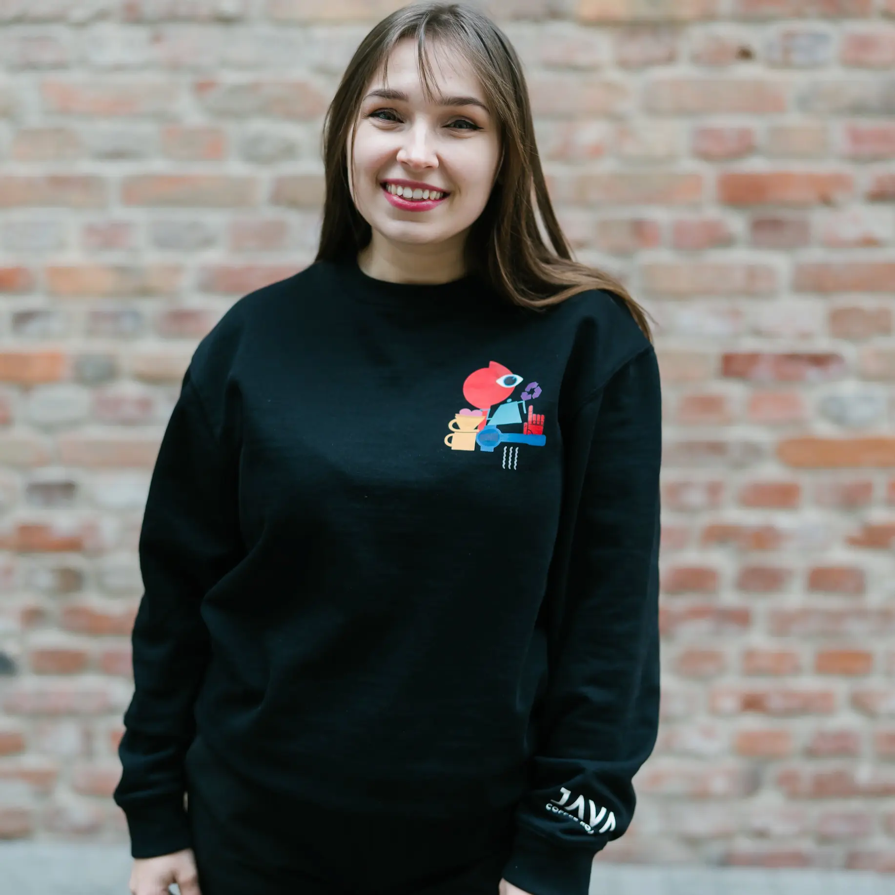 Sweatshirt JAVA Coffee Bluza bez kaptura - Image 6