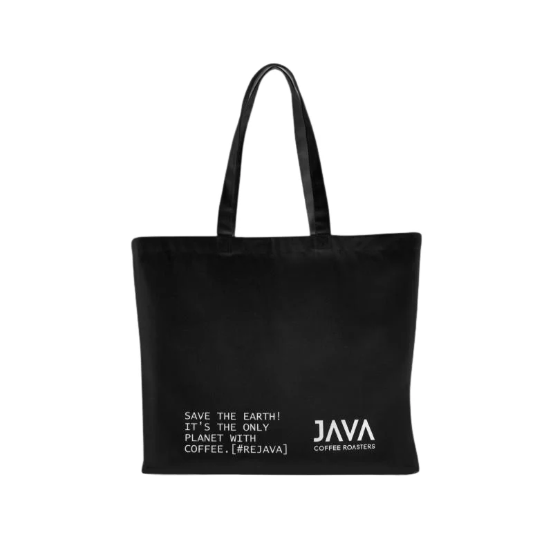 Torba bawełniana JAVA duża czarna - Image 3