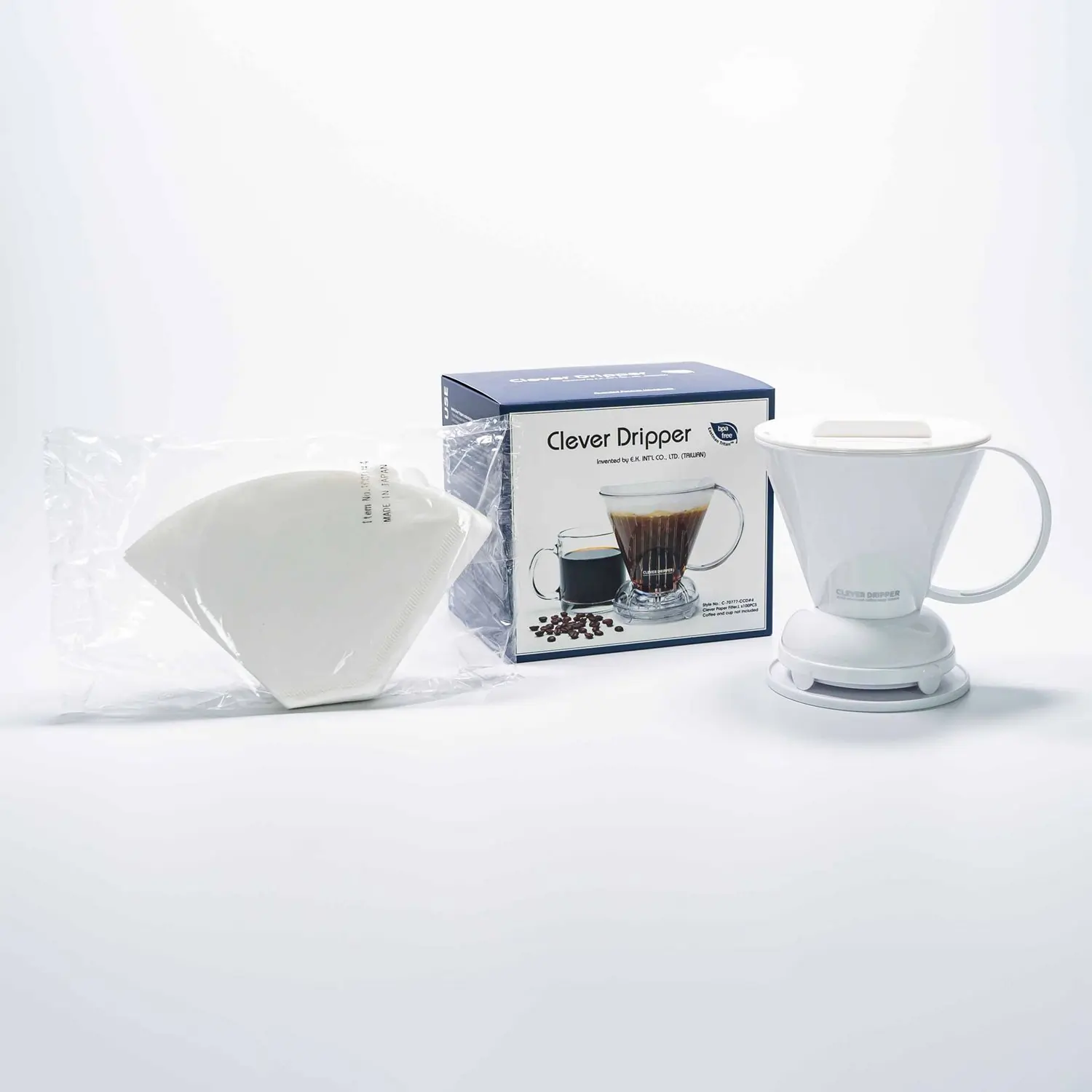 Zaparzacz do kawy Clever Dripper L Biały + 100 filtrów - Image 5