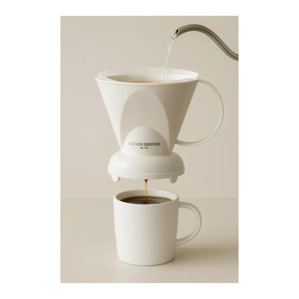 Zaparzacz do kawy Clever Dripper L Biały + 100 filtrów - Image 6